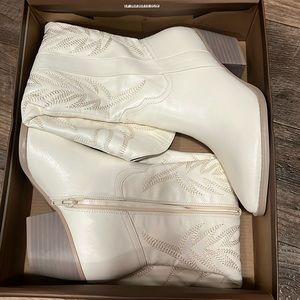 White cowboy boots
